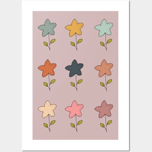 stary flowers Posters and Art